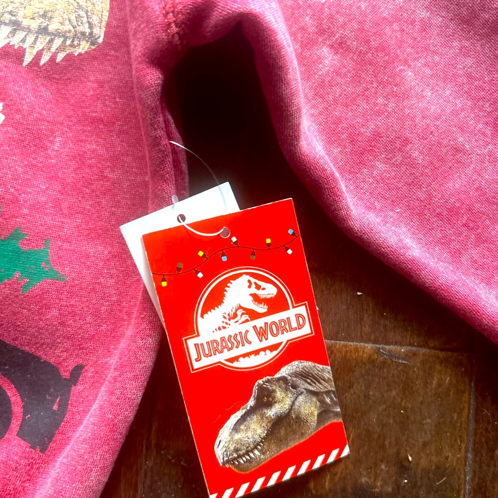 Universal Jurassic World Red Graphic Sweatshirt Size 3T New with Tags - Picture 7 of 8